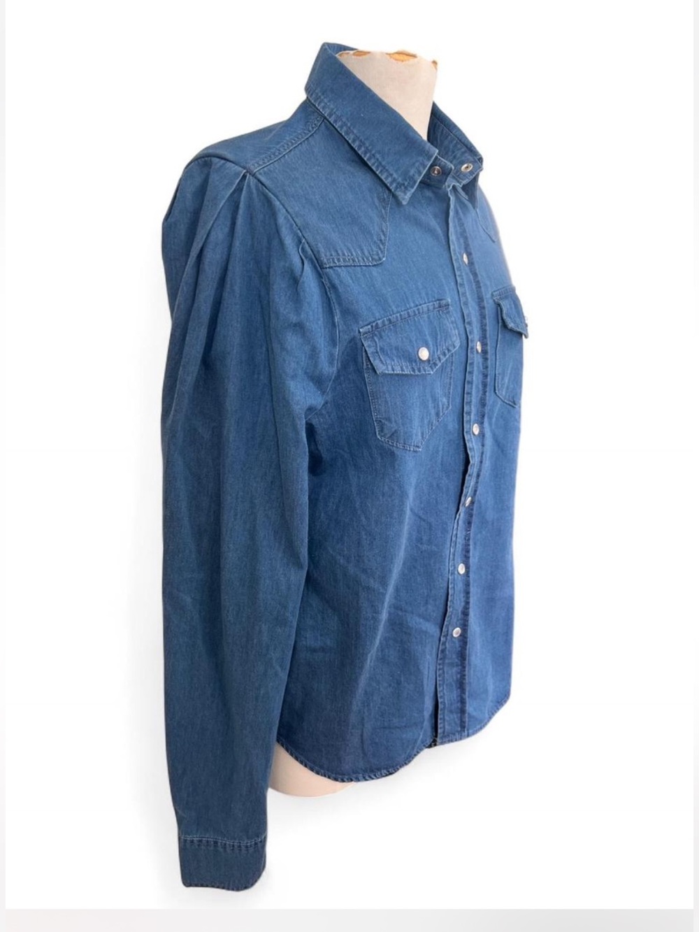 Torn By Ronny Kobo Denim Shirt Size Large